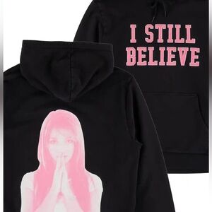 WELCOME X BRITNEY SPEARS BELIEVE HOODIE BLACK size M